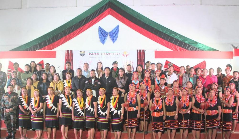 Anti-drug campaign held at council hall, Mon town on November 28. (Photo Courtesy: HQ IGRN (N)